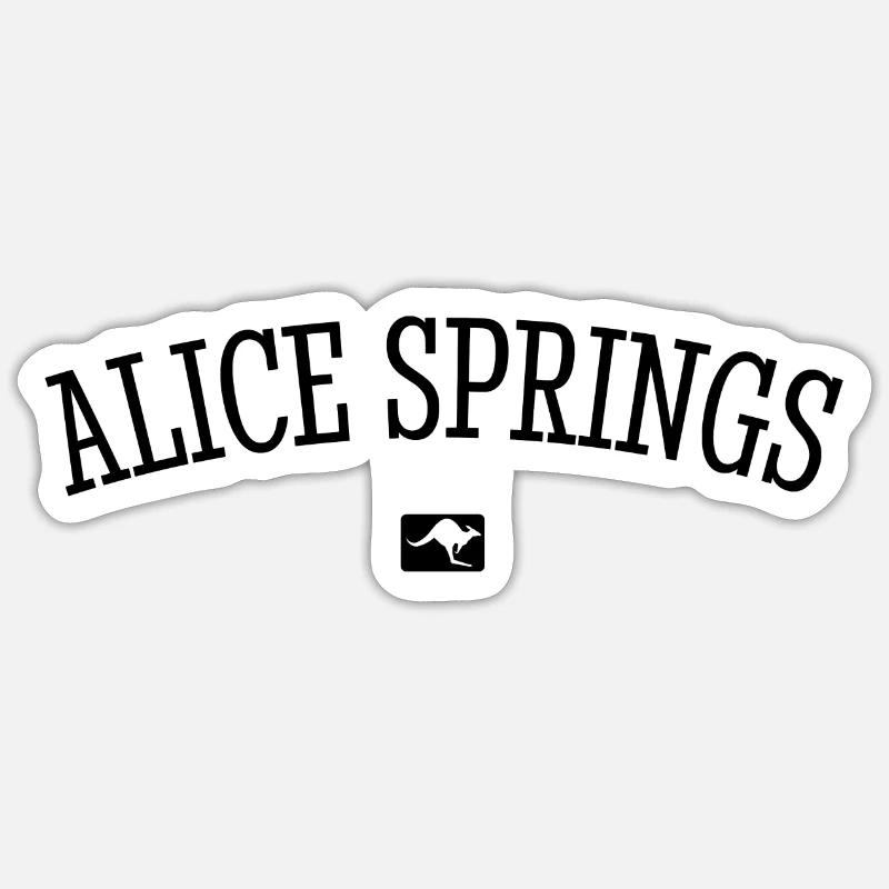Alice Springs Australia Down Under Kangaroo Sticker size S (10 x 10 cm)