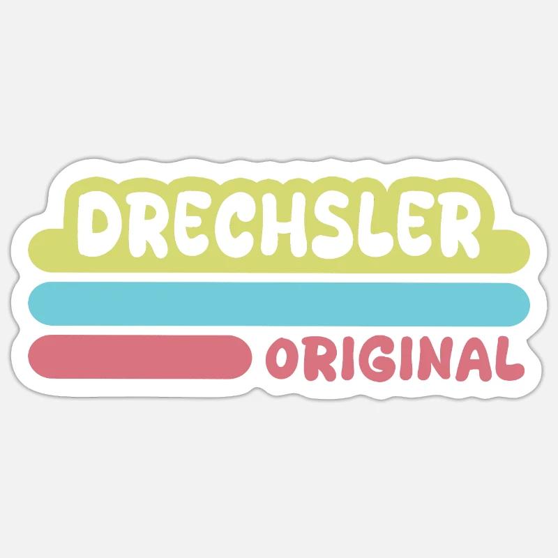 Drechsler as a first name - Sticker size S (10 x 10 cm) - white matte