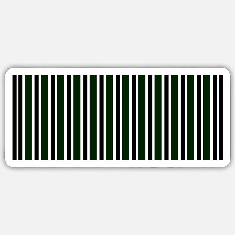 barcode - Sticker size S (10 x 10 cm) - white matte