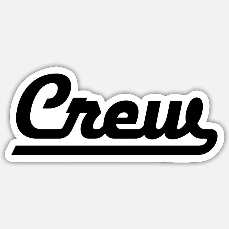 Crew - Sticker size S (10 x 10 cm) - white matte