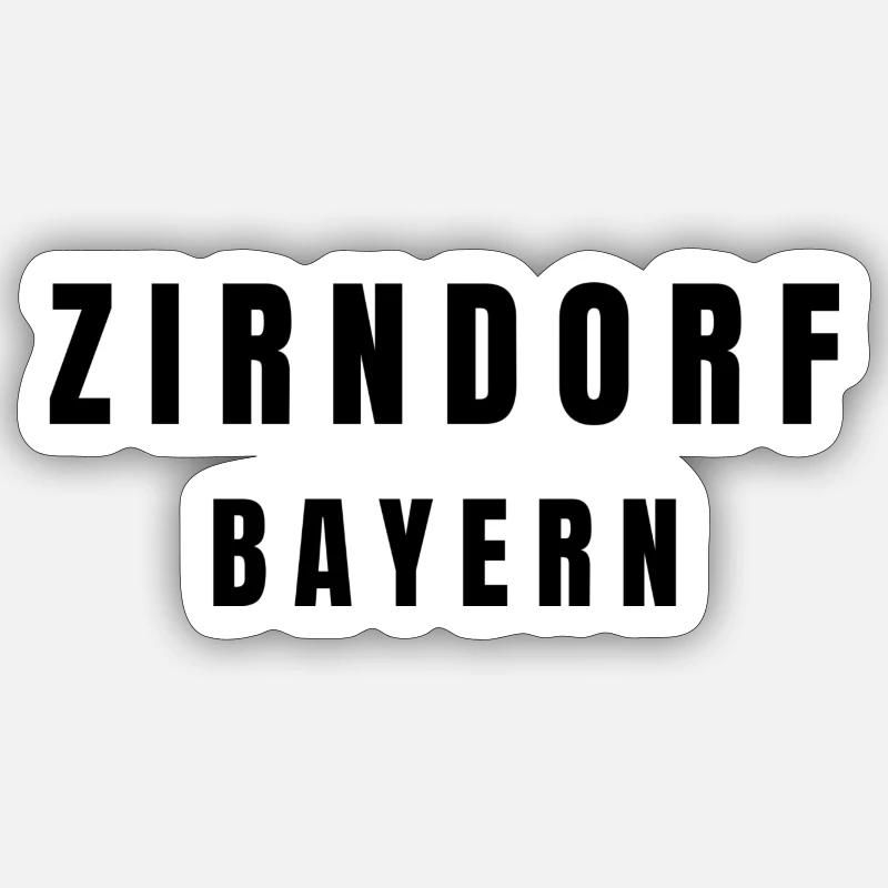 Zirndorf Bayern - Sticker Größe S (10 x 10 cm) - Mattweiß