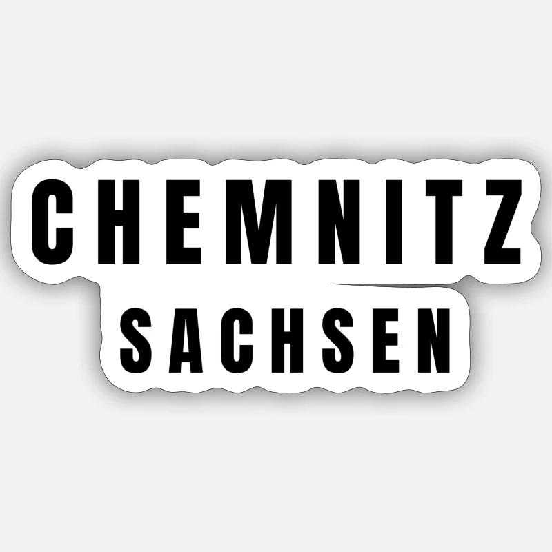 Chemnitz, Saxe Sticker taille S (10 x 10 cm)