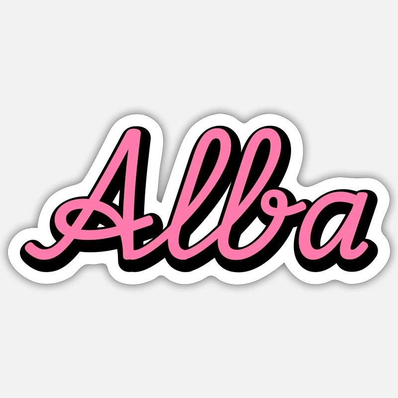 Alba Sticker size S (10 x 10 cm)