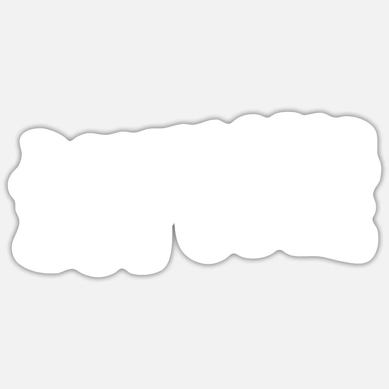 Ängstlicher, aber süßer Angstbekämpfer Spaß Sticker Größe S (10 x 10 cm)