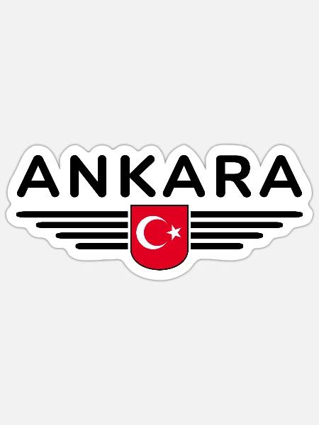 Türkei Ankara Türkiye Istanbul T Shirt Design - Sticker Größe S (10 x 10 cm) - Mattweiß