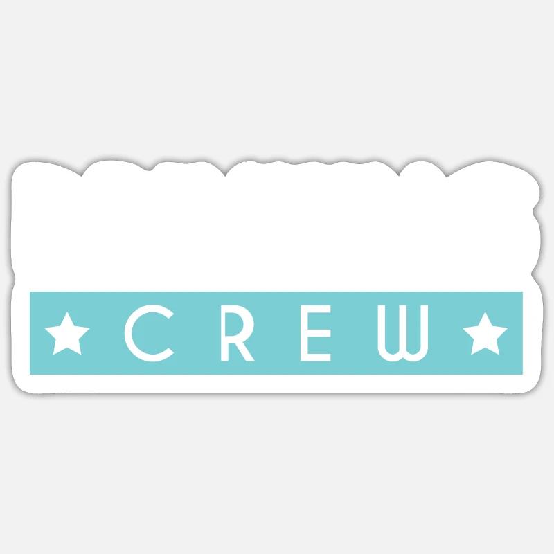 Drinking Crew - Sticker Größe S (10 x 10 cm) - Mattweiß