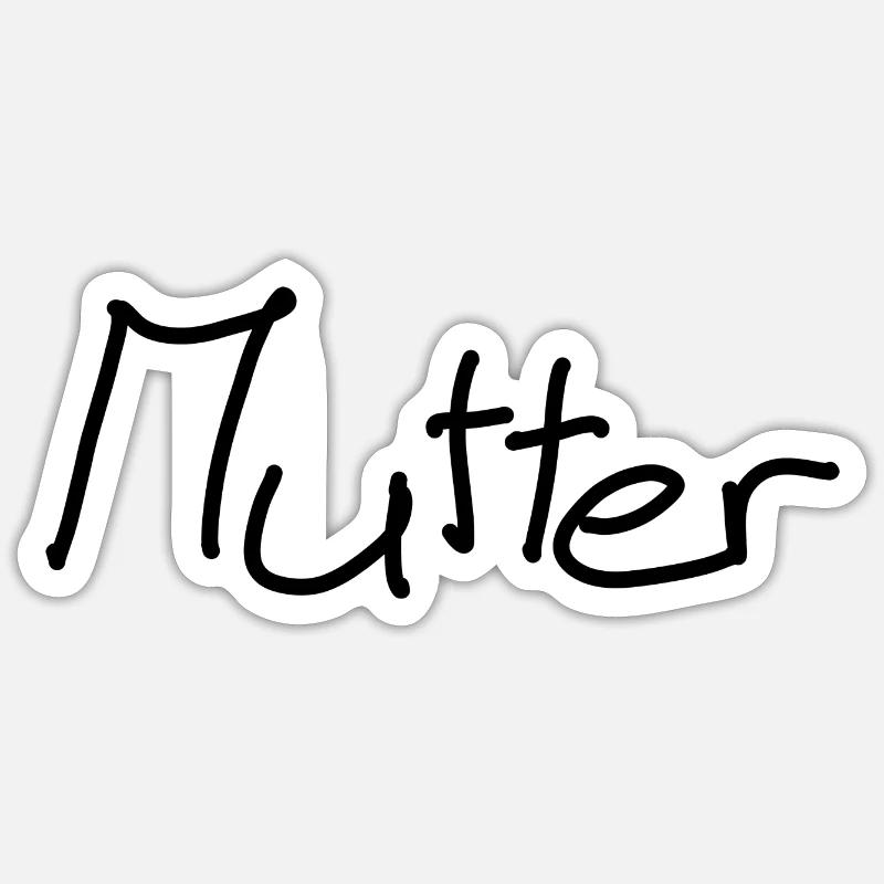 Mutter Sticker Größe S (10 x 10 cm)
