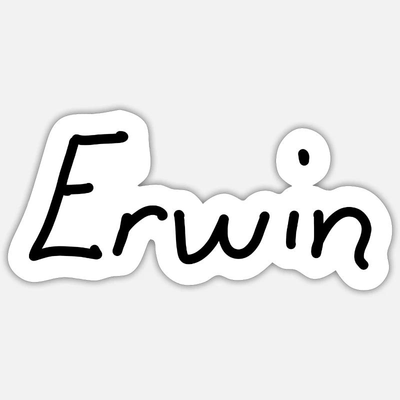 Erwin Sticker Größe S (10 x 10 cm)