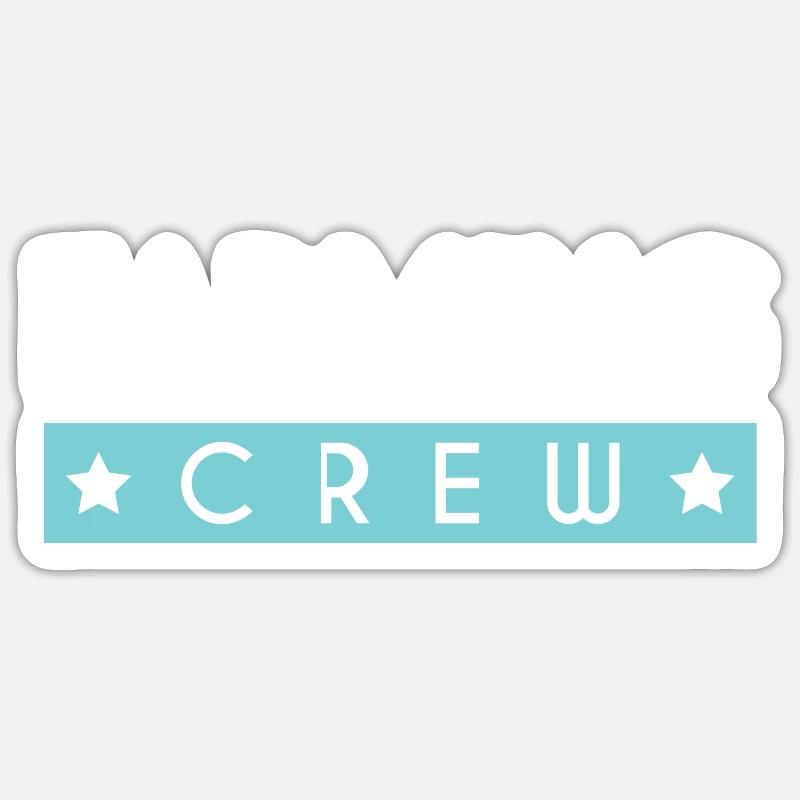 Farming Crew - Sticker Größe S (10 x 10 cm) - Mattweiß