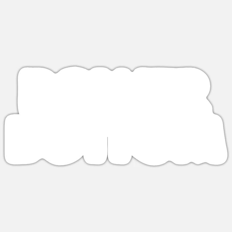 Power bottom - Sticker size S (10 x 10 cm) - white matte