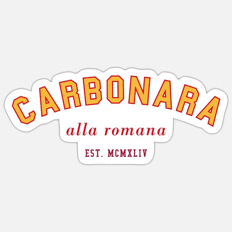 Conception du Collège Carbonara - Sticker taille S (10 x 10 cm) - blanc mat