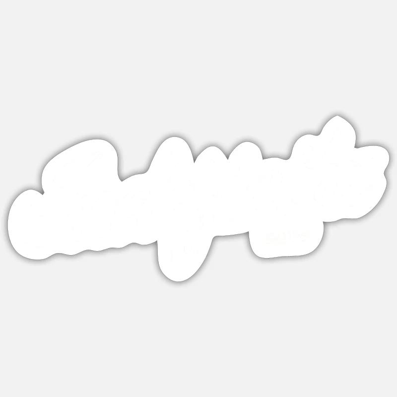 Copie de l’indéfinité - Sticker taille S (10 x 10 cm) - blanc mat