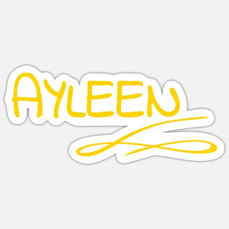 Gift for Ayleen - Sticker size S (10 x 10 cm) - white matte