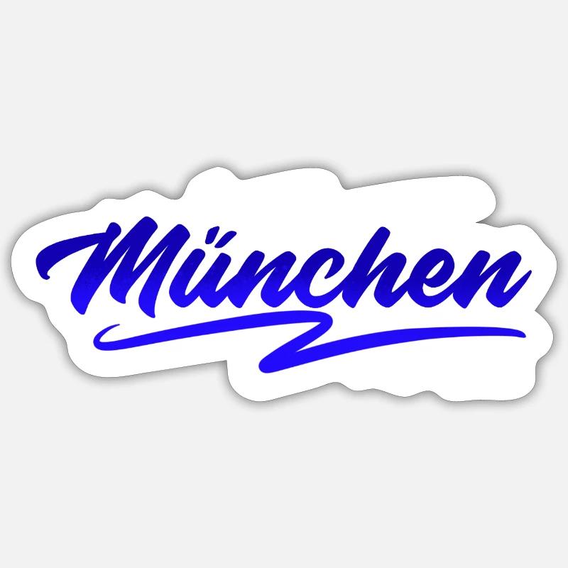 München - Sticker Größe S (10 x 10 cm) - Mattweiß