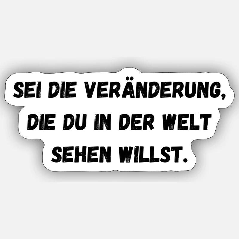 Spruch 1 - Sticker Größe S (10 x 10 cm) - Mattweiß
