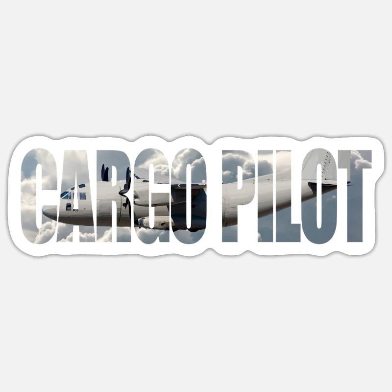 Cargo pilot C-27 Sticker size S (10 x 10 cm)