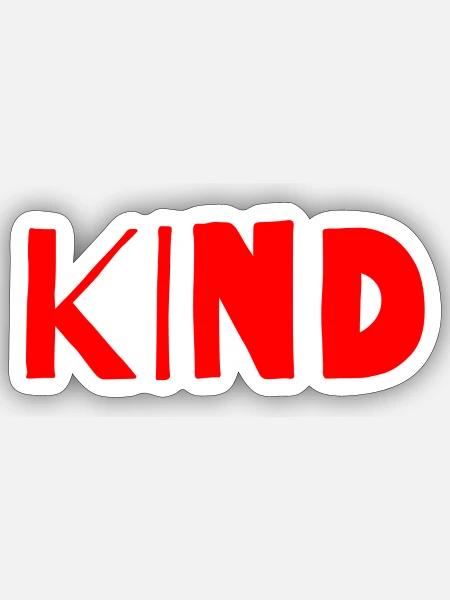 Ich bin ein Kind - Sticker Größe S (10 x 10 cm) - Mattweiß