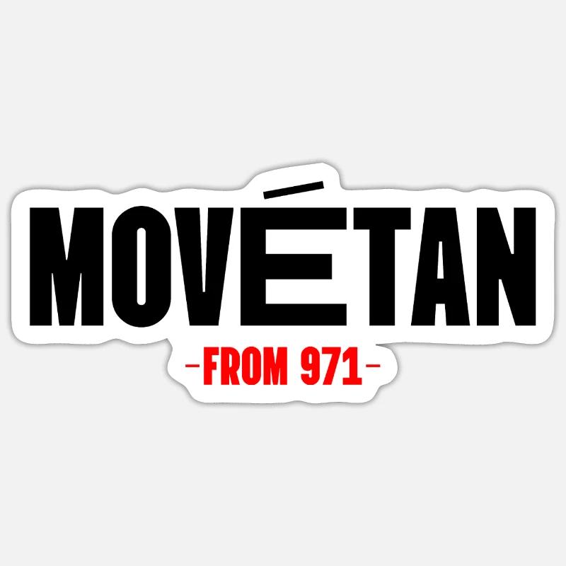 Movétan - Sticker Größe S (10 x 10 cm) - Mattweiß
