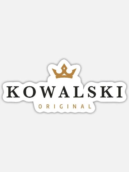 Kowalski Original Familienlogo - Sticker Größe S (10 x 10 cm) - Mattweiß