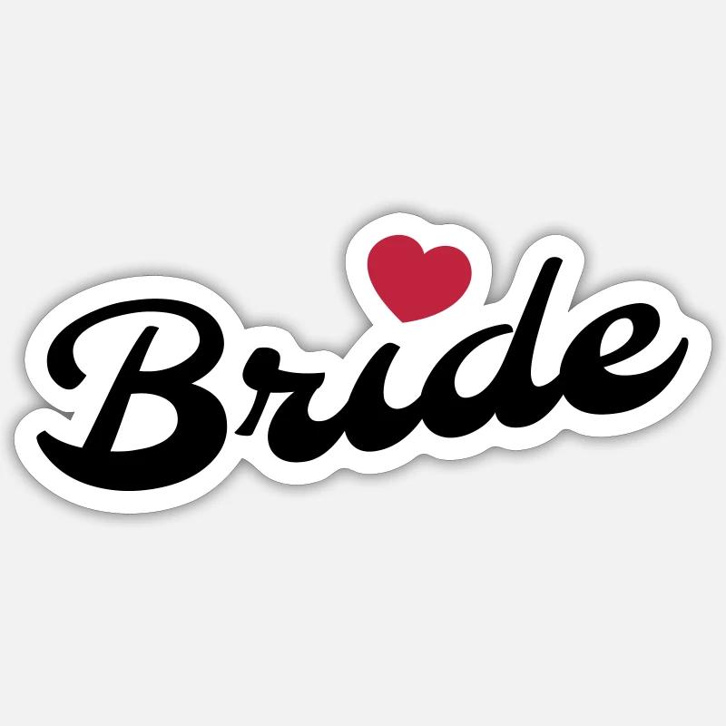 Lei è la Sposa - Sticker formato S (10 x 10 cm) - bianco opaco