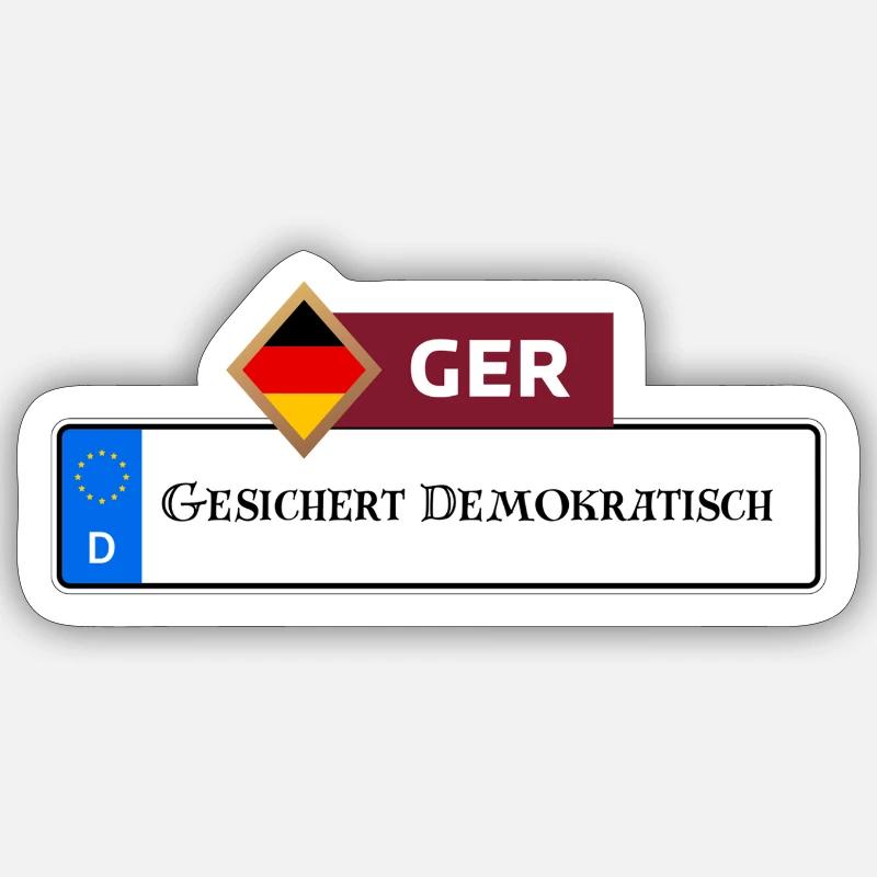 Secured Democratic 2.0 | Gift Sticker size S (10 x 10 cm)