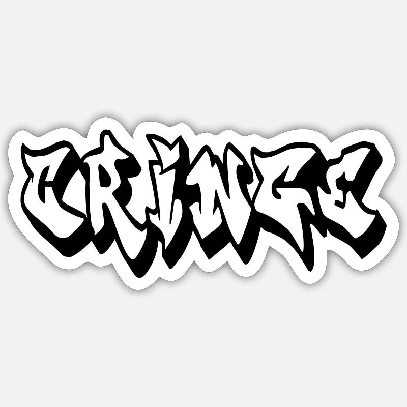 Vicarious embarrassment - Sticker size S (10 x 10 cm) - white matte