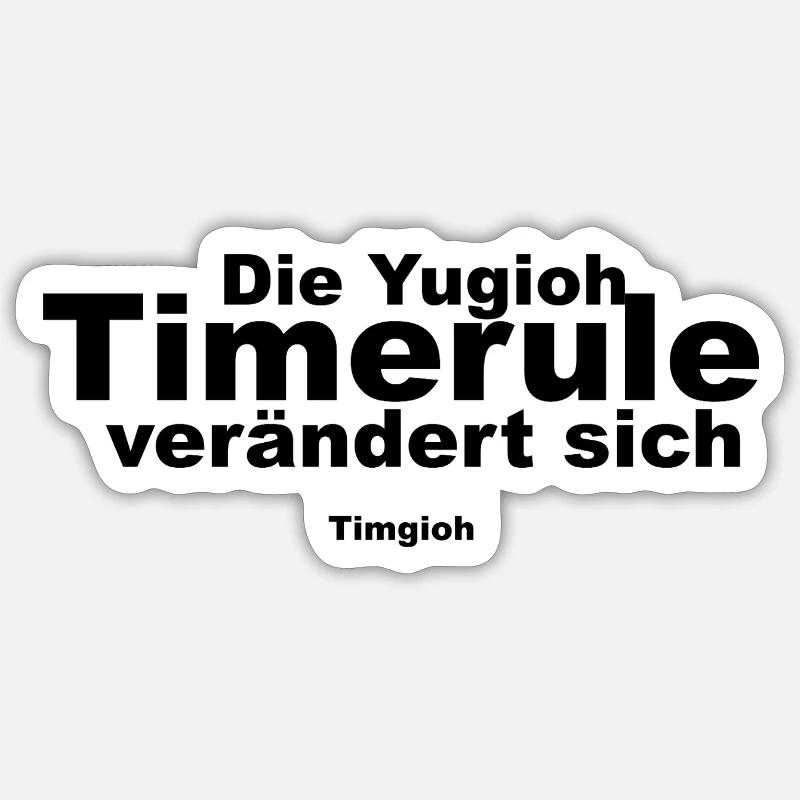 Die neue Timerule  - Sticker Größe S (10 x 10 cm) - Mattweiß