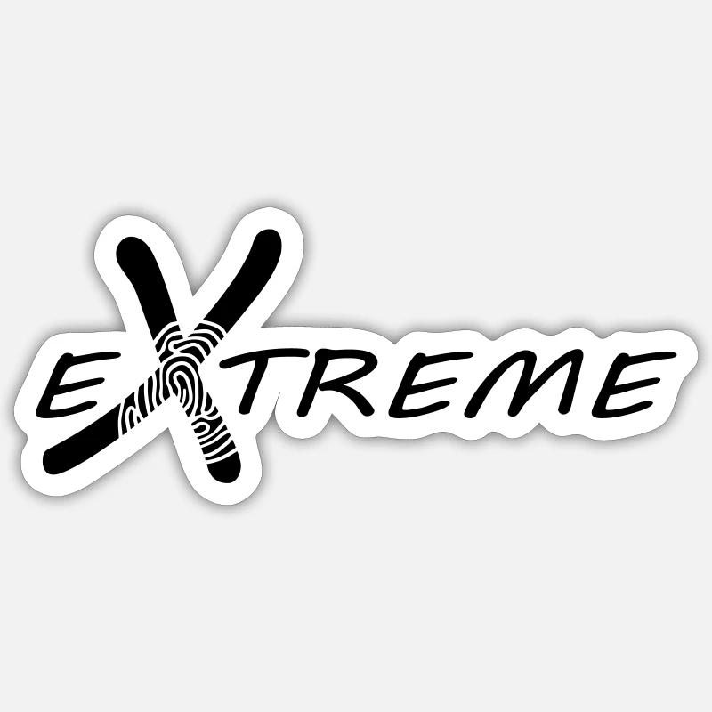 Excès - Sticker taille S (10 x 10 cm) - blanc mat