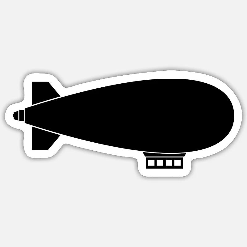Luftschiff Sticker Größe S (10 x 10 cm)
