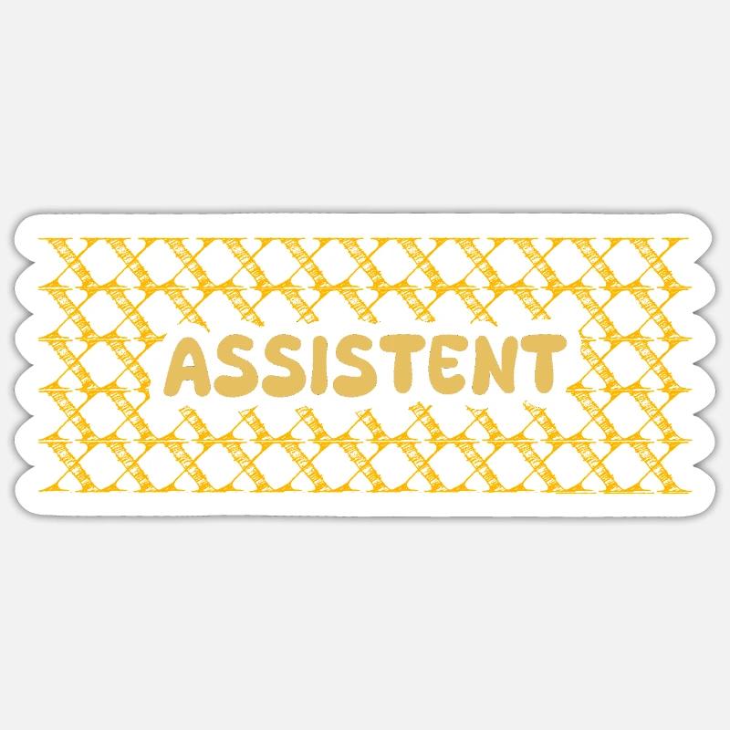 Job Assistent - Sticker Größe S (10 x 10 cm) - Mattweiß