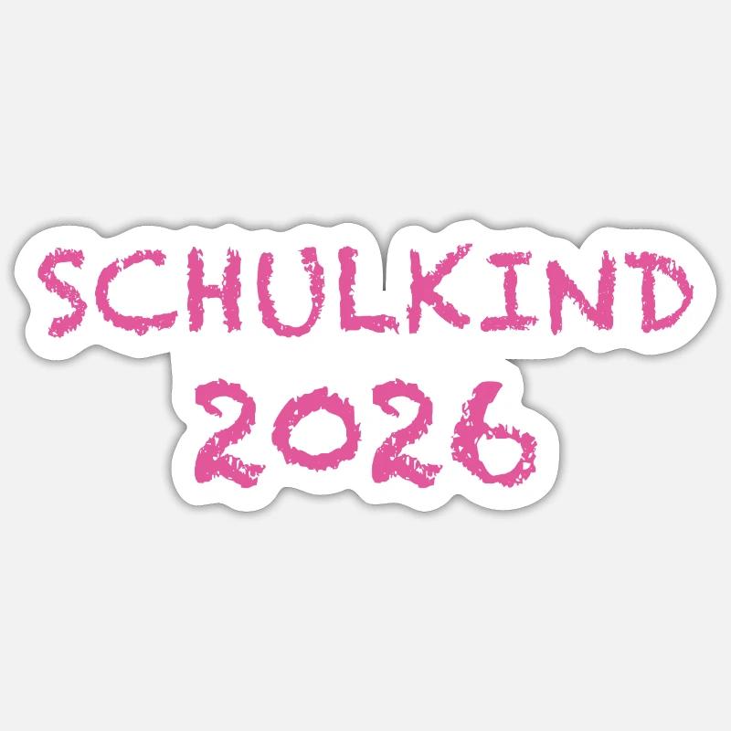 Écolier 2026 - Sticker taille S (10 x 10 cm) - blanc mat