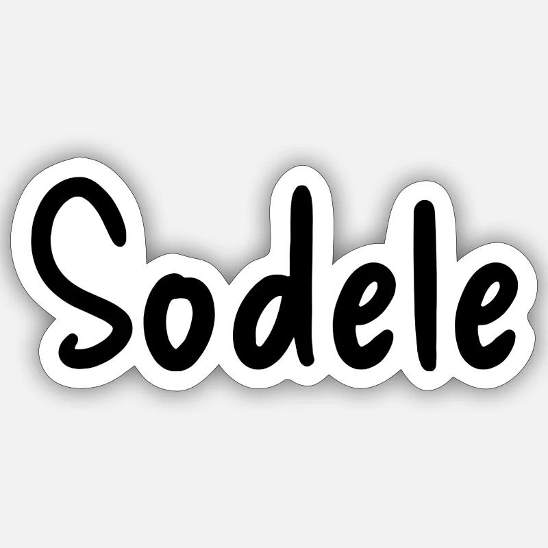 Sodele - Sticker size S (10 x 10 cm) - white matte