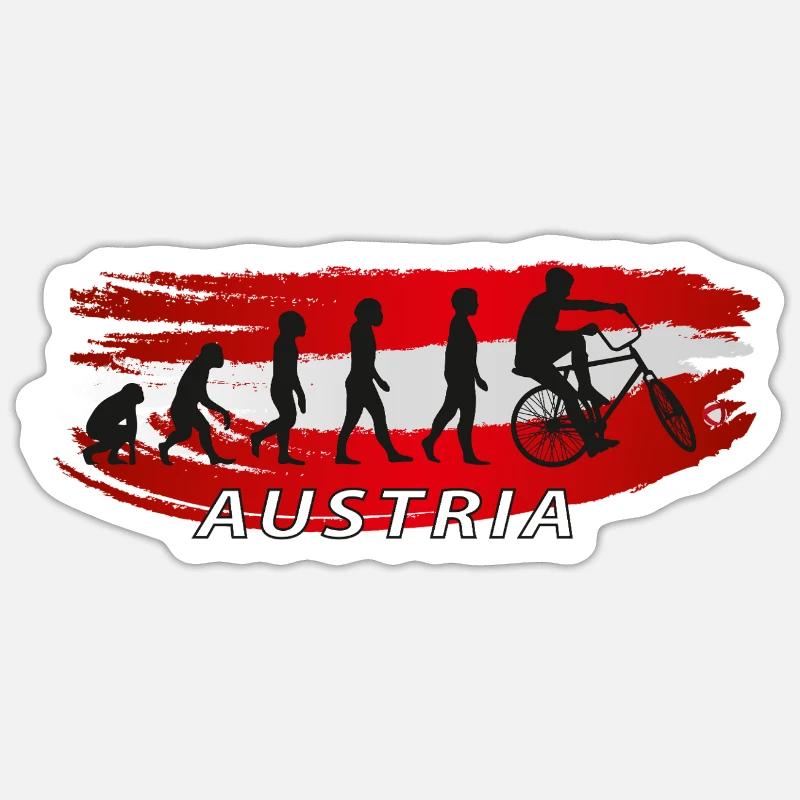 Circuit cycliste Autriche Evolution Sticker taille S (10 x 10 cm)