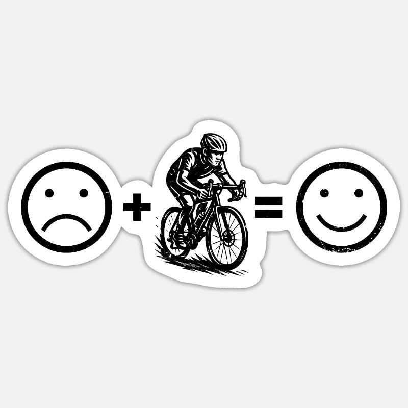 Conception de vélo de route compact pour vélo de route Sticker taille S (10 x 10 cm)