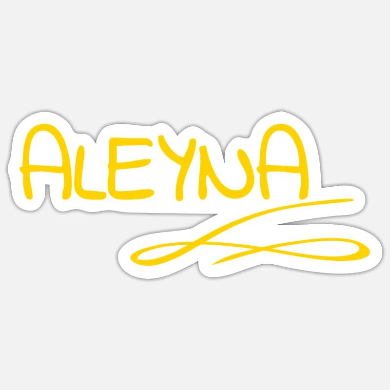 Gift for Aleyna - Sticker size S (10 x 10 cm) - white matte