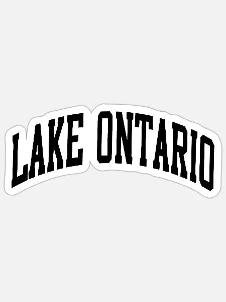 Lake Ontario Die Großen Seen Immer und Ewig - Sticker Größe S (10 x 10 cm) - Mattweiß