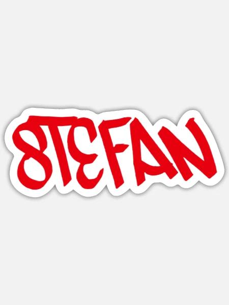 Geschenkidee für Stefan - Sticker Größe S (10 x 10 cm) - Mattweiß