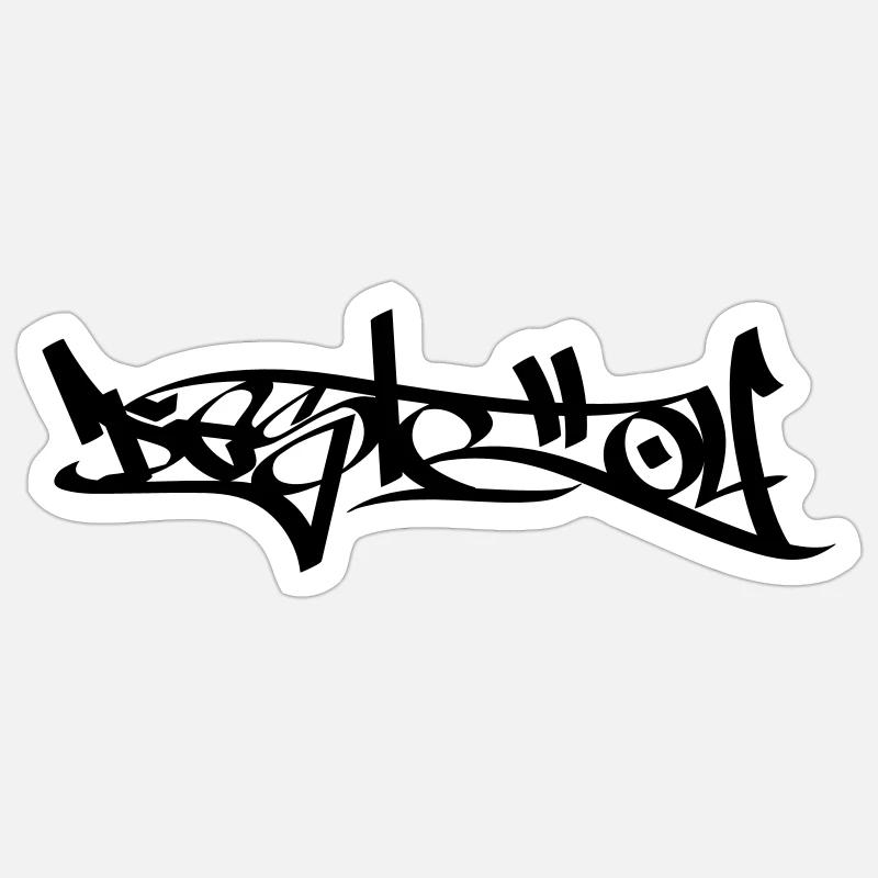 Destroy - Sticker size S (10 x 10 cm) - white matte