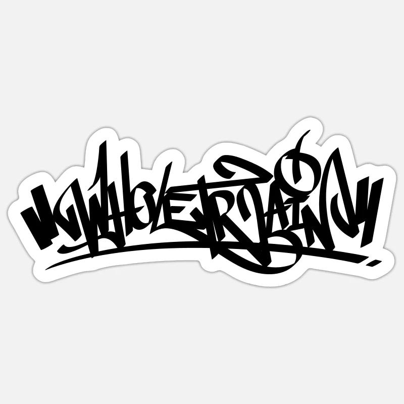 Wholetrain - Sticker Größe S (10 x 10 cm) - Mattweiß
