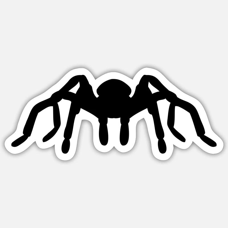 Tarantel - Sticker Größe S (10 x 10 cm) - Mattweiß