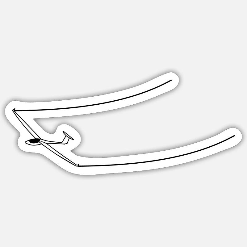 gliding with speed Sticker taille S (10 x 10 cm)