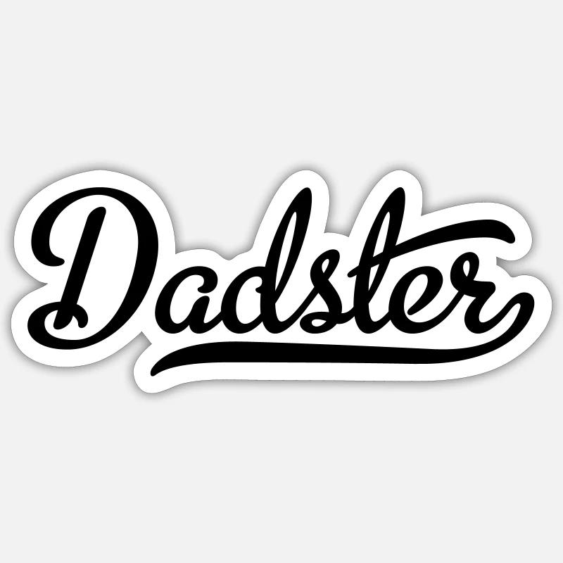 6061912 119227931 Dadster - Sticker taille S (10 x 10 cm) - blanc mat