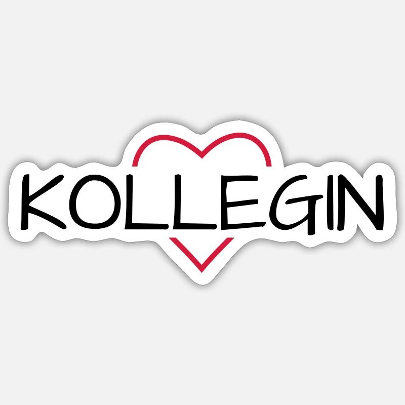 Cadeau de collègue préféré - Sticker taille S (10 x 10 cm) - blanc mat