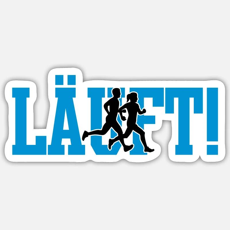 LÄUFT! Sticker Größe S (10 x 10 cm)