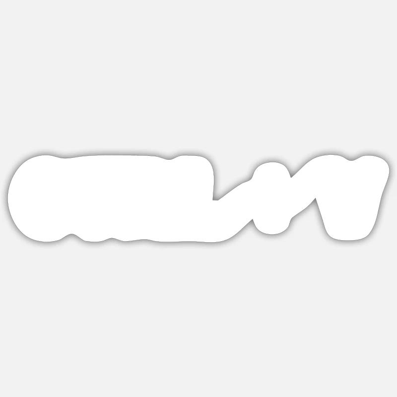 CTRL + V - Sticker size S (10 x 10 cm) - white matte