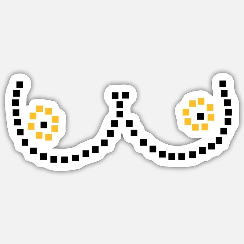 Seni pixel Sticker formato S (10 x 10 cm)