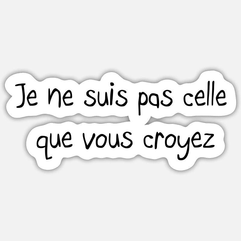 Quote - Sticker size S (10 x 10 cm) - white matte