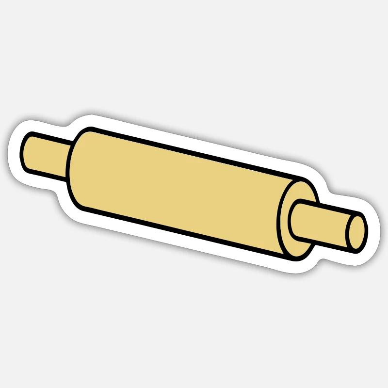 Bois de pâtes - Sticker taille S (10 x 10 cm) - blanc mat