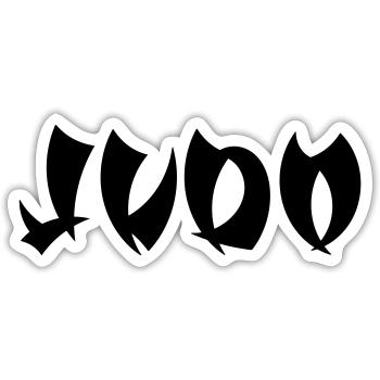 judo - Sticker size S (10 x 10 cm) - white matte - Front