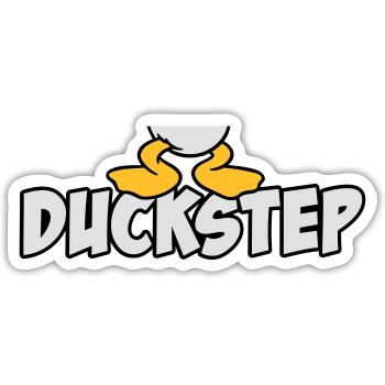 Duckstep - Sticker Größe S (10 x 10 cm) - Mattweiß - Vorne